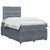 vidaXL Postelja boxspring z vzmetnico Temno siva 120 x 200 cm Žamet