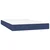 Vidaxl Box spring postelja z vzmetnico moder 120x200 cm blago