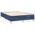 Krevet box spring s madracem LED plavi 140x190 cm od tkanine