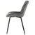 MID.YOU STOL, les, kovina, tekstil siva
