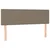 Vidaxl Box spring postelja z vzmetnico taupe 140x200 cm blago