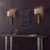 Endon 95452 - Zidna lampa 1xE27/10W/230V bež/zlatna