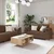 Vidaxl Kavč 2 szt. Rjava 219 x 80 x 82 cm blago