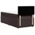 Vidaxl Box spring postelja z vzmetnico temno rjava 80x200 cm blago