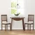 vidaXL Jedilni stoli z blazinami 2 kosa Brown Solid Wood Rubber