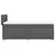 vidaXL Box spring postelja z vzmetnico temno siva 90x200 cm blago