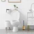 KADAX Prostostoječa WC krtača za kopalniške stranišča, leseni videz, rjava, 35,6 cm