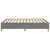 Vidaxl Posteljni okvir brez vzmetnice temno siv 140x190 cm blago