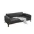 Atelier del Sofa Trosed na razvlačenje Cofi 90x80x222cm Antracit