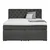 Boxspring Krevet Chester 180/200 cm , grafitno siva