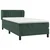 Vidaxl Box spring postelja z vzmetnico temno zelen 90x190 cm žamet
