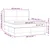 Vidaxl Box spring postelja z vzmetnico krem 160x200 cm blago