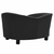 Sofa za pse crna 69 x 49 x 40 cm od pliša i umjetne kože