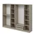 Hanah Home ormar sa reflektujućim staklom Nisa 20660, 270 cm, peščar