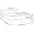 Krevet box spring s madracem LED plavi 140x190 cm od tkanine