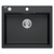 granitni umivalnik KURT 110 WORKSTATION Black Dotted