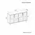 Hanah Home Konzola Vincent, 120x73,6x29,6 cm, Antracit