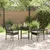 Vidaxl Vrtnik Bistro Set 3 szt. Rjava poli ratan