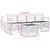 Set vanjskih sofa 5 pcs Bijela Čvrsto drvo akacije