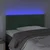 Vidaxl LED posteljno vzglavje temno zeleno 100x5x78/88 cm žamet