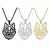 Ogrlica Hollow Wolf - Zlatna KP33461