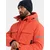 Ombre Mens long insulated jacket with reflective elements - orange