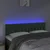 LED uzglavlje tamnozeleno 144x7x78/88 cm baršunasto