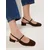 Trendyol Shoes Ženske sandale Takss25To00075, Smeđe