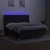 Vidaxl Box spring postelja z vzmetnico LED črna 180x200 cm blago