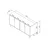 Hanah Home Konzolni sto Clara, 150x75x36 cm, Beli