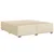 Vidaxl Box spring postelja z vzmetnico krem 180x200 cm blago