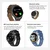 Smart Watch DT5, Crni (crna silikonska i braon kožna narukvica)