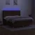 vidaXL Box spring postelja z vzmetnico LED temno rjava 180x200cm blago