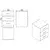 Hanah Home Fiokar 44,5x61,8x46,6cm Hrast-Crni