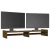 Stalak za monitor boja meda 100x27x15 cm od masivne borovine