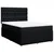 Vidaxl Box spring postelja z vzmetnico črna 140x200 cm blago