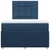 vidaXL vidaXL Box spring postelja z vzmetnico modra 120x190 cm blago, (21307665)