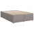 vidaXL Postelja boxspring z vzmetnico Taupe 140 x 200 cm Blago