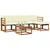 Set vanjskih sofa 6 kom. Prirodna i krem