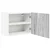 vidaXL Viseča omarica Riga 2 pcs Siva Sonoma in bela 50 x 31 x 40 cm