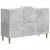 Kreveta Betonska siva 89 x 34,5 x 60 cm Konstruirano drvo
