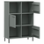 Regal za knjige sivi 90 x 35 x 128,5 cm od masivnog drva OSLO