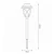 LED solarna svetiljka LAWN LED/1,2V 100 mAh 3000K 44 cm IP44 crna
