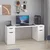Hanah Home radni sto Alen 180cm 2 Drawer 2 Cabinet, 180 cm, beli