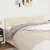Vidaxl Posteljno vzglavje krem 160x5x78/88 cm blago