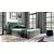 Boxspring postelja Wood 4 - 200x200 cm - temni hrast