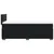 Box spring krevet s madracem crni 90x200 cm baršunasti