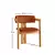 Hanah Home Trpezarijska stolica 58x76x49cm Hrast-Bronzana