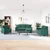 4-dijelni set sofa s jastucima tamnozeleni baršunasti