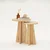 Hanah Home Mushroom Sto za dnevnu sobu (2 dela), Braon